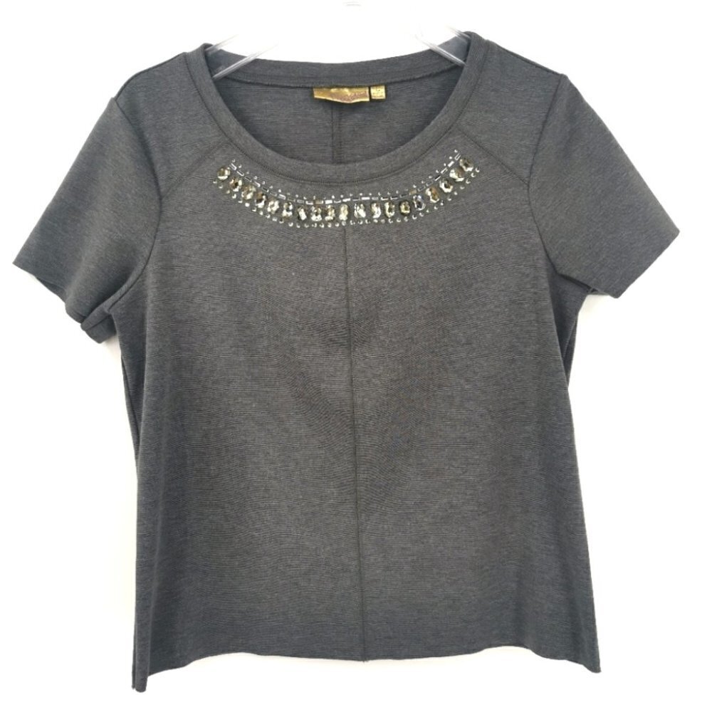 Princess Vera Wang Women's L Bling Shiny Blouse